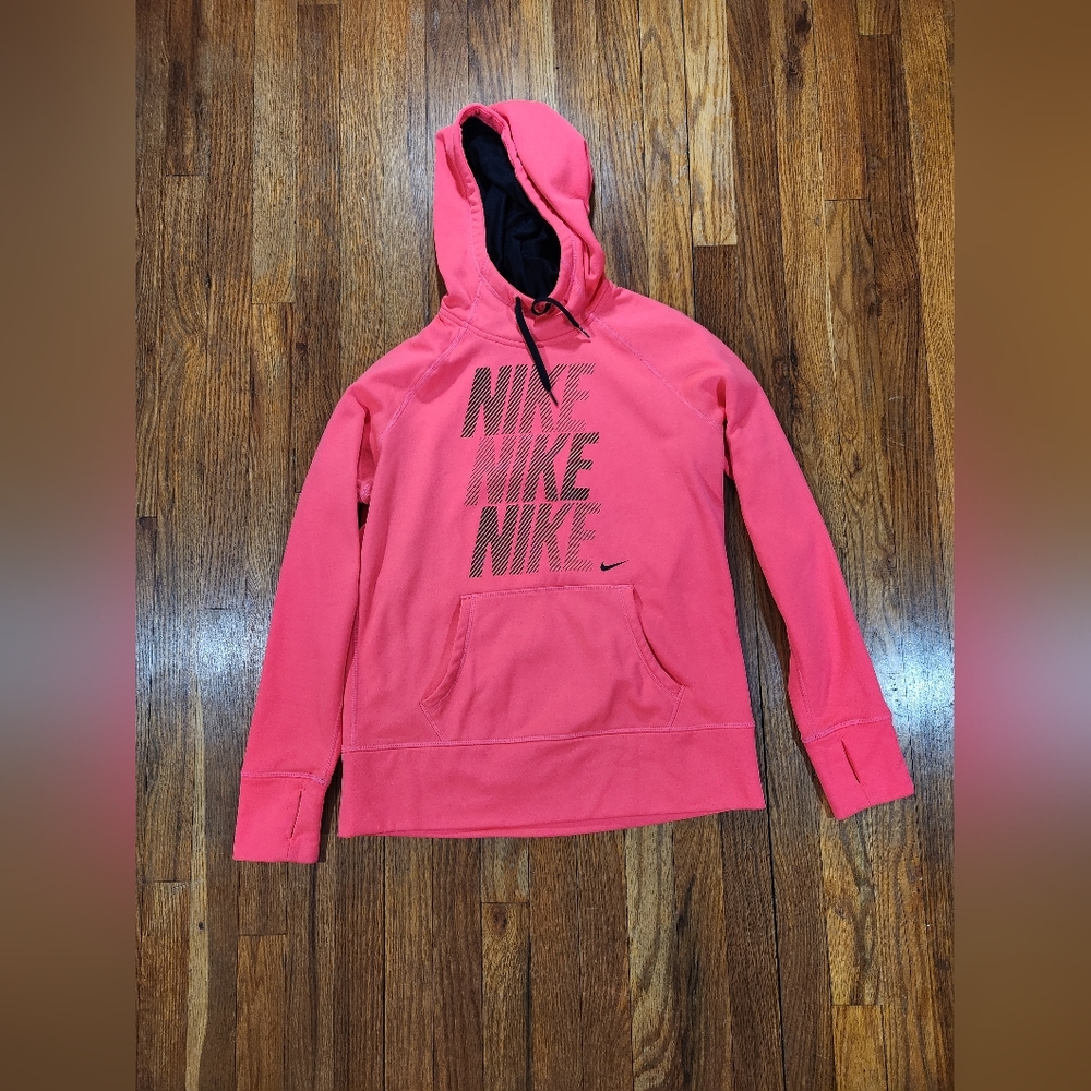 Nike Therma Fit Size Large Neon Pink Hoodie
